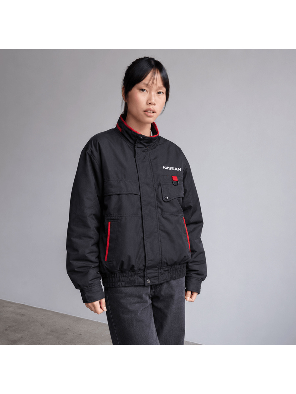 Retro Showa JDM Japan Nissan Skyline GT-R Japan Hi-Teq Hoodie Staff Jacket Black